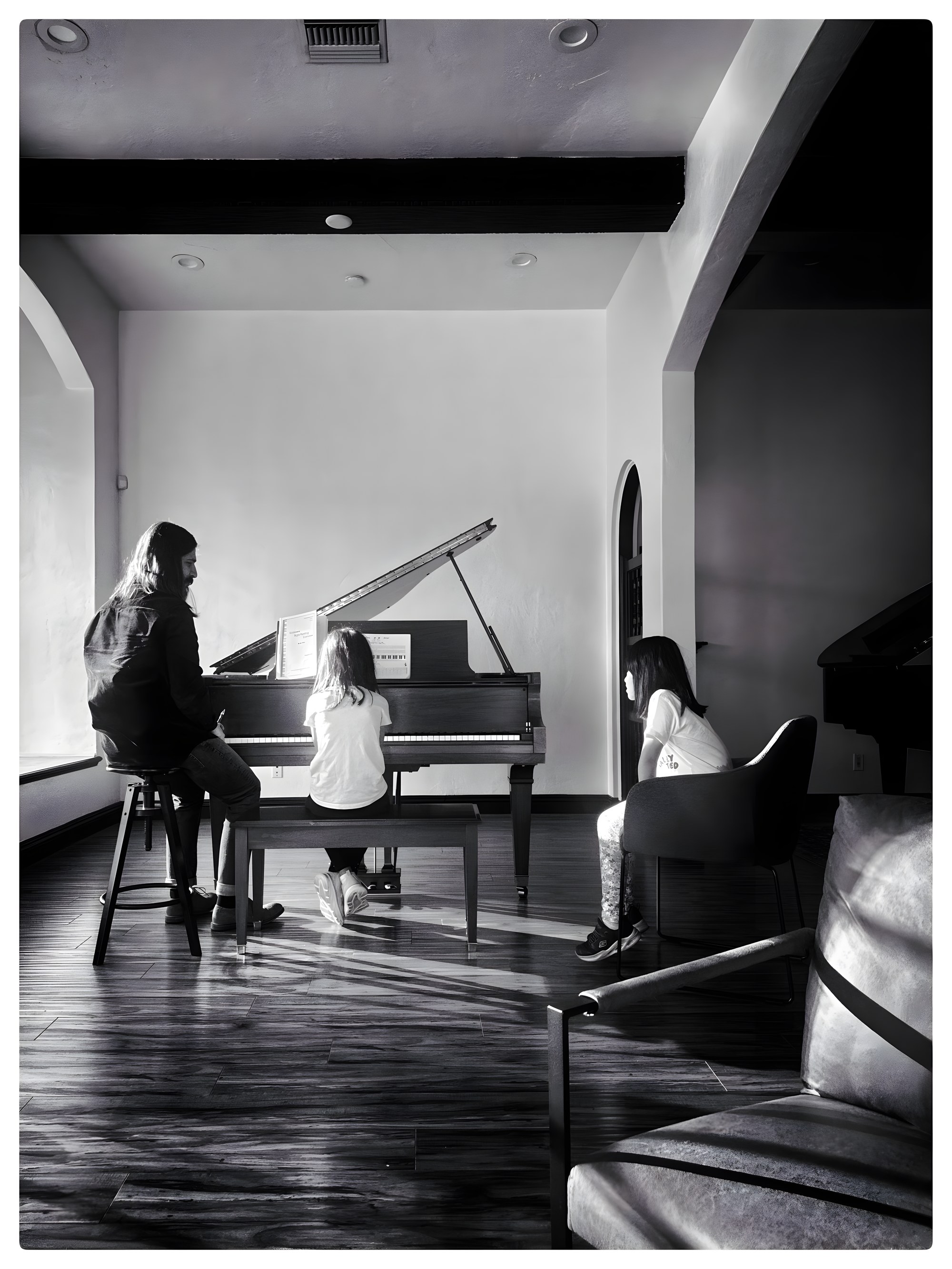 Piano lesson at PVT Studio in Pasadena